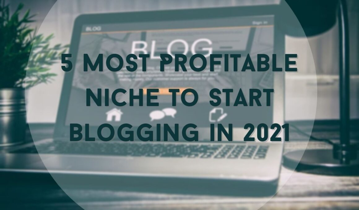 5 Most Profitable Niche to Start Blogging in 2021